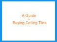 A Guide for Buying Acoustic Ceiling Tiles