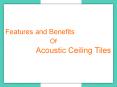 Features and benefits of Acoustic Ceiling Tiles PowerPoint PPT Presentation