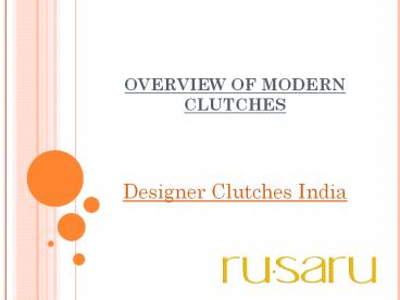 Overview of clutches | Rusaru