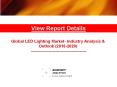 Global LED Lighting Market: Industry Analysis & Outlook (2016-2020) - New Report by Koncept Analytics PowerPoint PPT Presentation