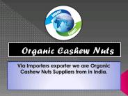 Organic Cashew Nuts Exporter in India