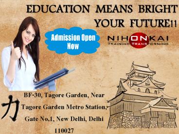 Delhi's Best Japanese Language Course At Nihonkai