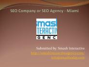 SEO Company or SEO Agency – Miami