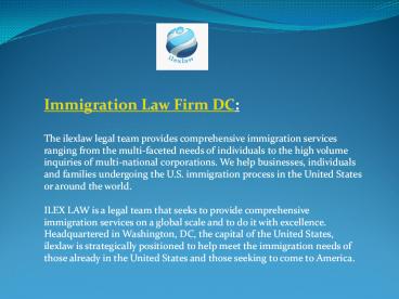 Immigration Law Firm DC