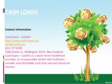 Cash loans