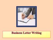 Business Letter Writing