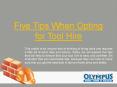 Five Tips When Opting for Tool Hire PowerPoint PPT Presentation
