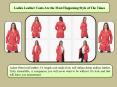 Ladies Leather Coats Are the Most Happening Style of The Times PowerPoint PPT Presentation