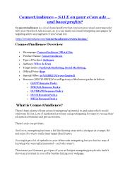 ConnectAudience review - A top notch weapon