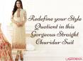 Redefine your Style Quotient in this Gorgeous Straight Churidar Suit PowerPoint PPT Presentation