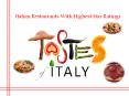 Italian cuisine restaurant of Toronto, Mississauga PowerPoint PPT Presentation
