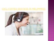 Call Center Services in Philippines,