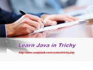 Learn Java in Trichy
