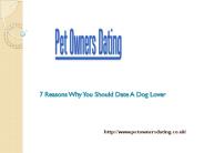 7 Reasons Why You Should Date A Dog Lover
