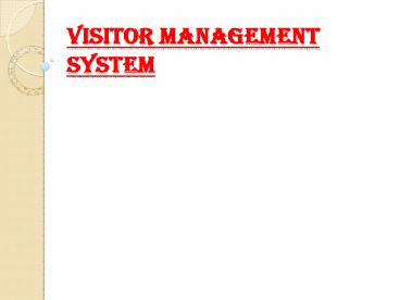 Visitor management software