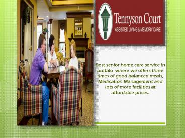 Elder Care Facilities Buffalo