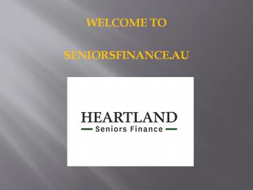 Heartland Seniors Finance – Reverse Mortgage Provider