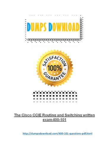 How to pass your 400-101 Exam