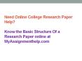 Need Online College Research Paper Help? PowerPoint PPT Presentation