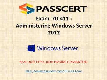 Microsoft 70-411 exam practice test