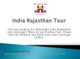 India Rajasthan Tour PowerPoint PPT Presentation