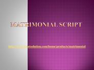 Matrimonial Script - i-Netsolution