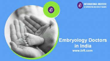 Embryology Doctors in India
