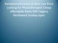 Hamptonschirocare at Best Low Price Looking for Physiotherapist Cheap Affordable Rates NW Calgary Northwest Sunday open