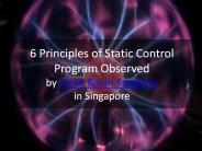 The Six Principles of Static Control Program