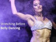 Stretching Before Belly Dancing
