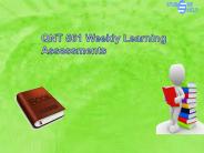 Student E Help - QNT 561 Weekly Learning Assessments