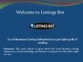 Citation Building, Business Listing Service PowerPoint PPT Presentation