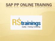 Sap PP Online Training Hyderabad