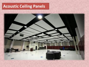 Acoustic Ceiling Panels