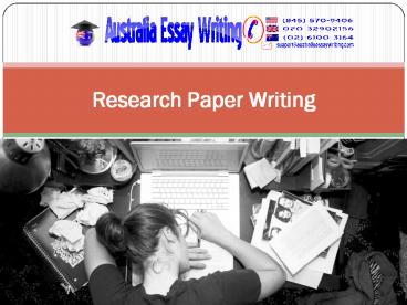 Research Paper Writing