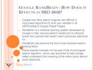 Vipra Business - Know The Effects of RankBrain 2016