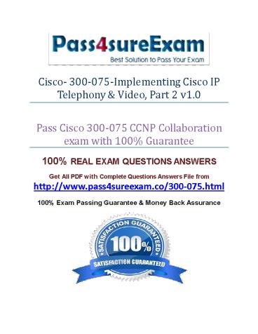 Pass4sure 300-075 Dumps
