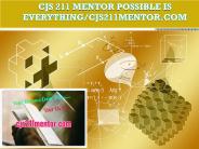 CJS 211 MENTOR Possible Is Everything/cjs211mentor.com