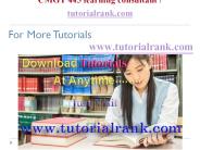 CMGT 445 Course Experience Tradition / tutorialrank.com