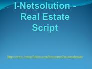 I-Netsolution - Real Estate Script