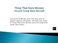 Love and Dating Advice - Things You should Know About Herself PowerPoint PPT Presentation