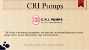 Borewell Pumps - CRI Groups