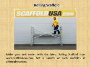 Maintenance scaffolding