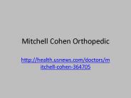 Mitchell Cohen Orthopedic