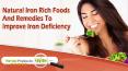Natural Iron Rich Foods And Remedies To Improve Iron Deficiency PowerPoint PPT Presentation