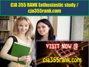CJA 355 RANK Enthusiastic study / cja355rank.com