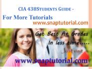 CIA 438 Learn/snaptutorial.com
