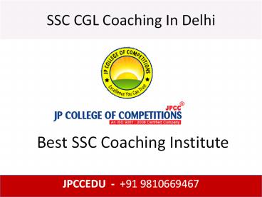 Bank PO & SSC Exam Preparation - JPCCEDU