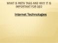 Meta Tag PowerPoint PPT Presentation