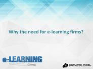 Why the need for e-learning firms?